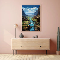 Majestic Canyon Landscape Poster