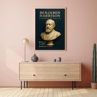 Benjamin Harrison Bust Historical or Presidential Poster PosterGoat
