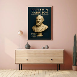 Benjamin Harrison Bust Historical or Presidential Poster PosterGoat