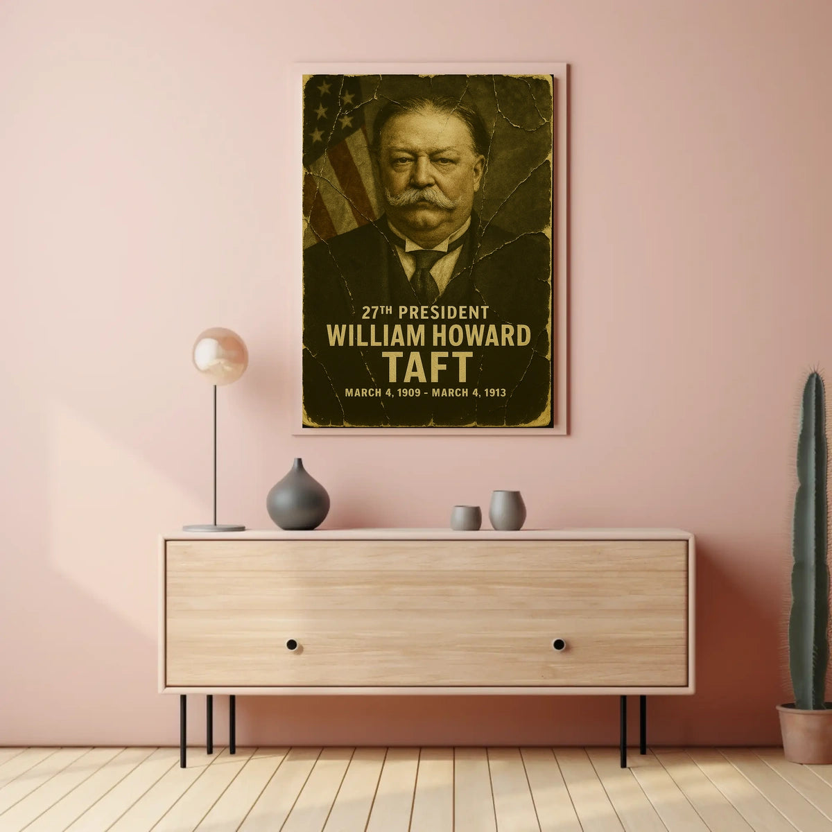 William Howard Taft 27th President of the United States Damaged Photograph Poster