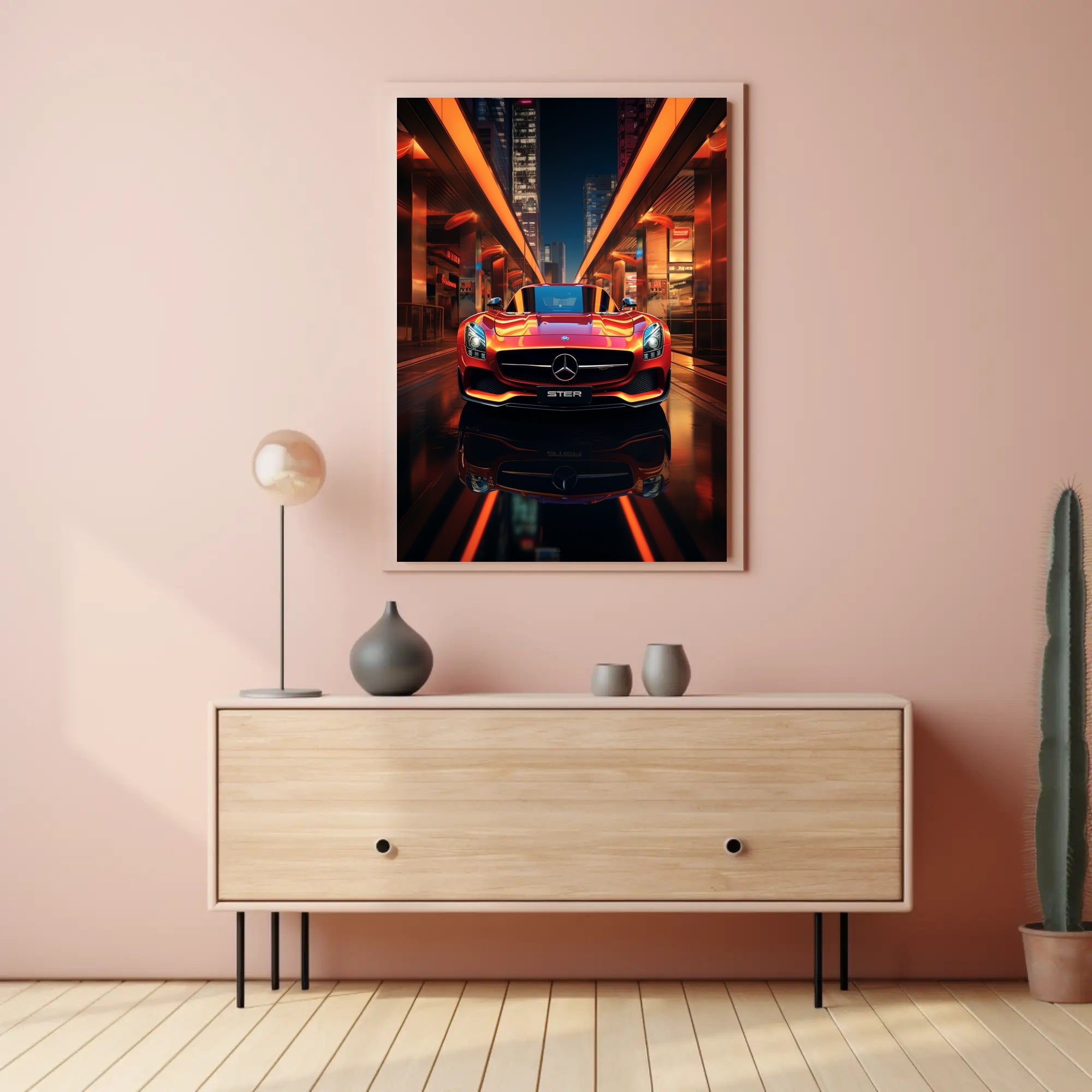 Urban Elegance on Wheels Poster PosterGoat