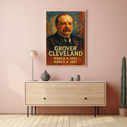 Grover Cleveland Presidential Terms Poster
