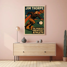 Jim Thorpe Legendary Athlete Poster