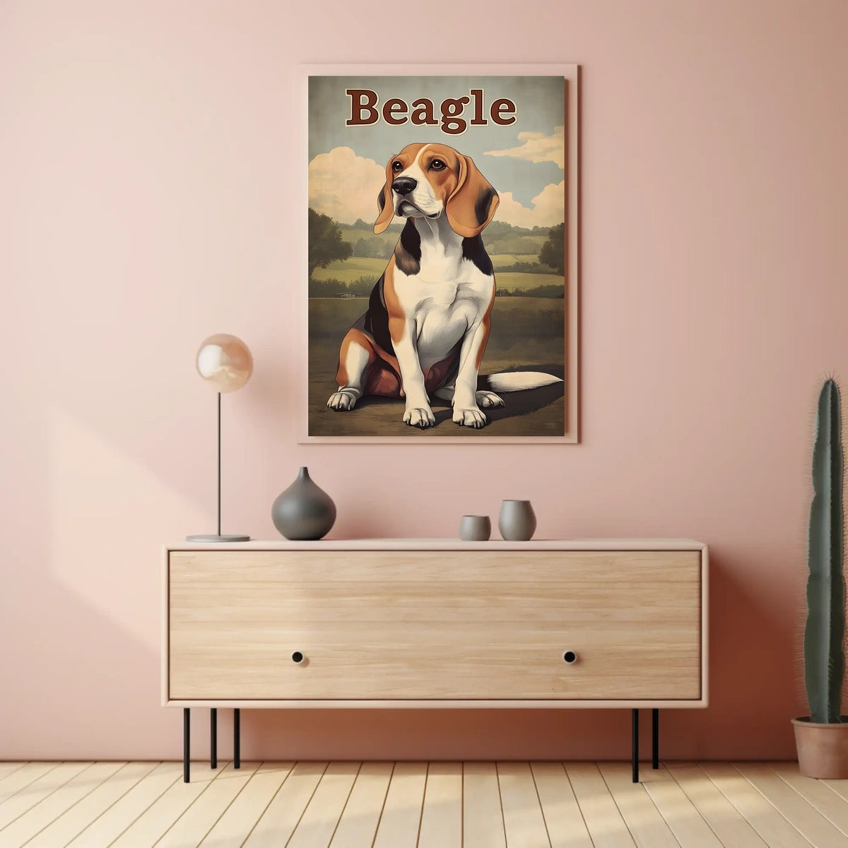 Beagle Portrait Poster