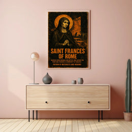 Saint Frances Of Rome Poster