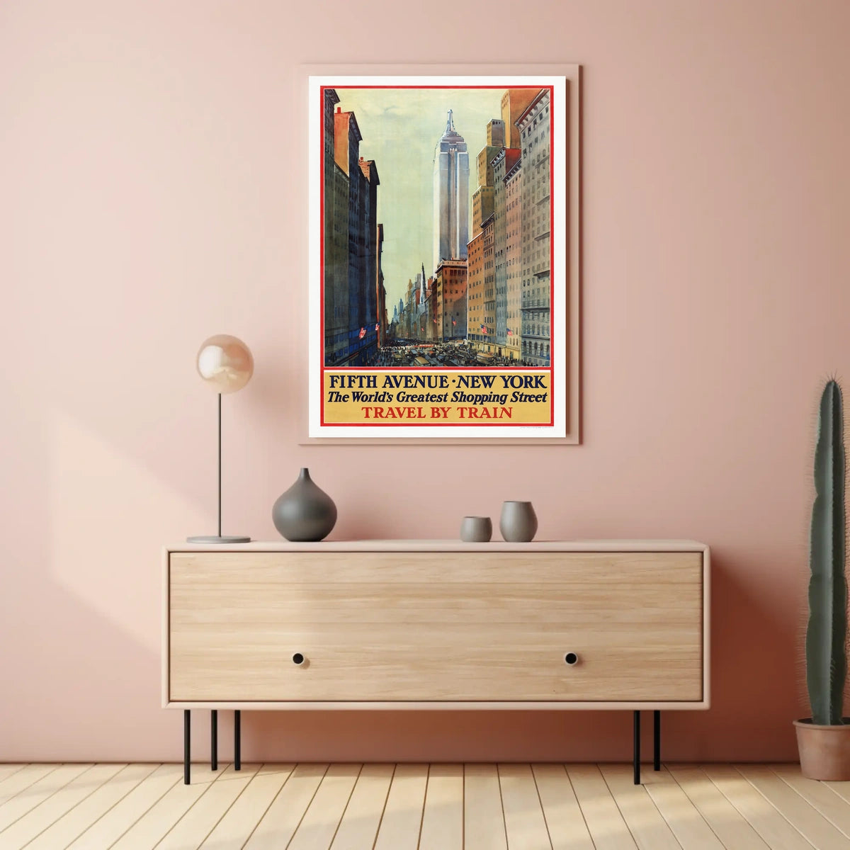 New York City Fifth Avenue Poster Vintage Wall Art