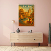 Italia A Journey Through History And Poster