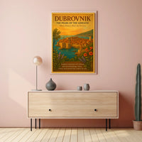 Dubrovnik The Pearl Of The Adriatic Poster