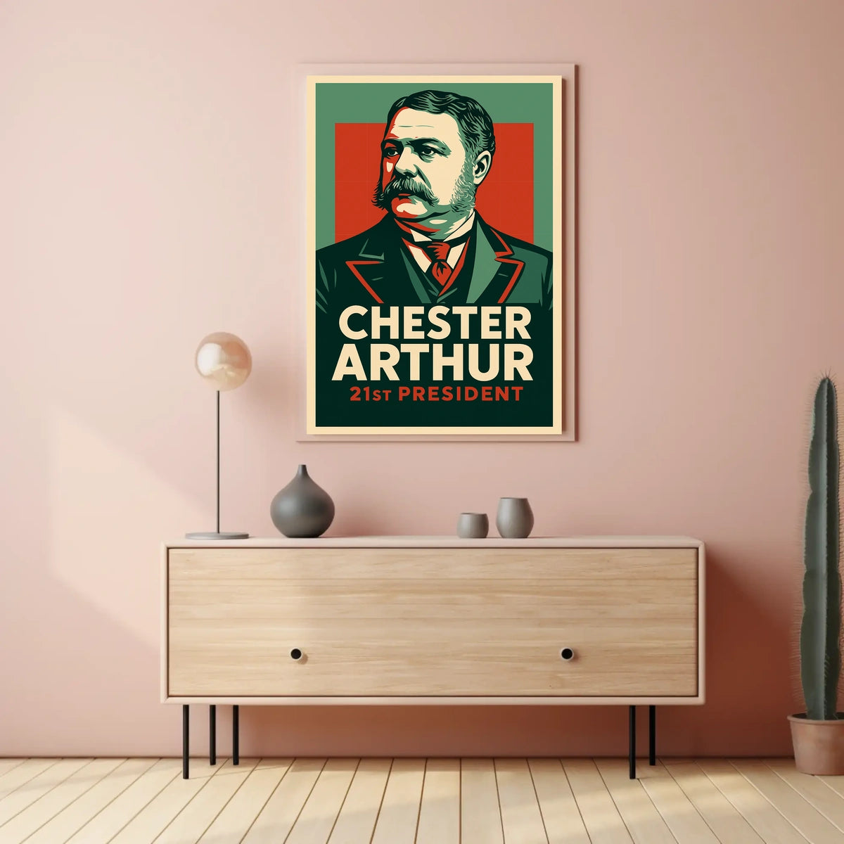 Chester Arthur 21st President Realism Collectors Poster