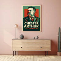 Chester Arthur 21st President Realism Collectors Poster