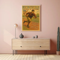 Legend in Motion The Unmatched Journey of a Sports Icon Jim Thorpe Poster