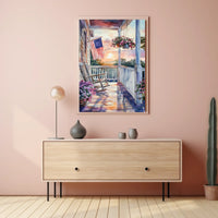 old fashioned front porch Poster