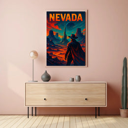 Nevada A Futuristic Frontier Poster