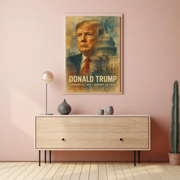 Trump Guardians Republic Patriotic Oil Painting Poster