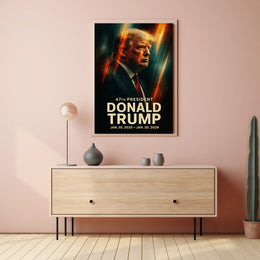 Trump Patriotism Leadership Expressionism Poster