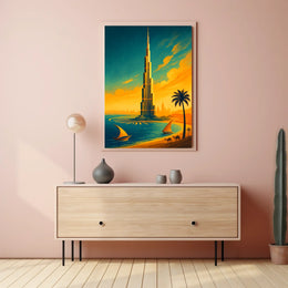 Towering Oasis Poster