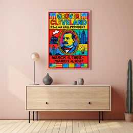 Grover Cleveland Pop Art Historical Presidential Poster