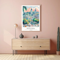 Vibrant Montreal Poster PosterGoat