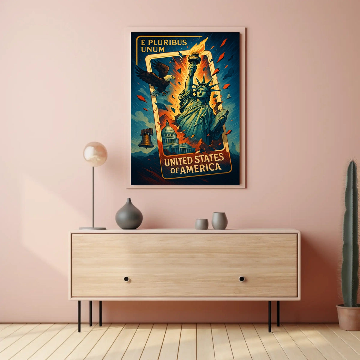 United States Of America Symbols Of Poster