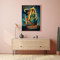 United States Of America Symbols Of Poster