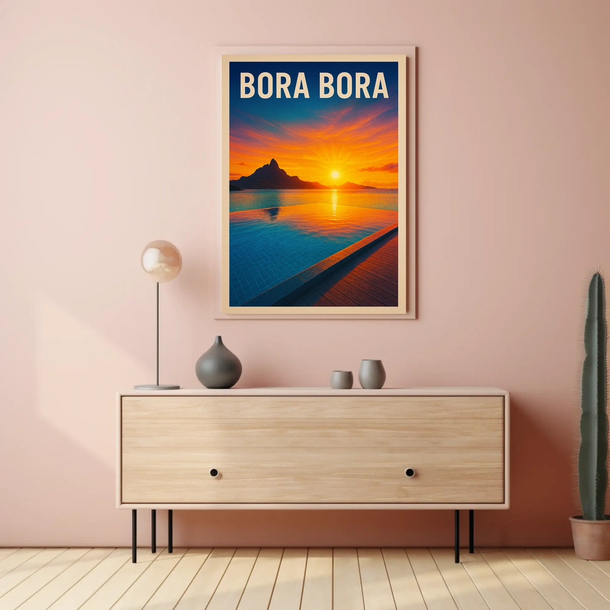 Bora Bora Sunset Poster