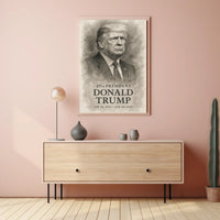 Donald Trump 47th President Iconic Patriotic Portrait Scenic Leadership Bold American Heritage Decor Gift Poster