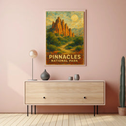 Pinnacles National Park California Landscapes Photography Realism Travel Enthusiast Gift Poster