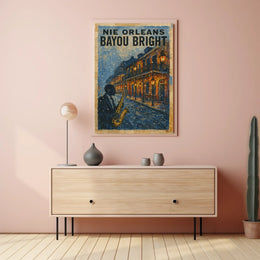 New Orleans Bayou Bright Poster