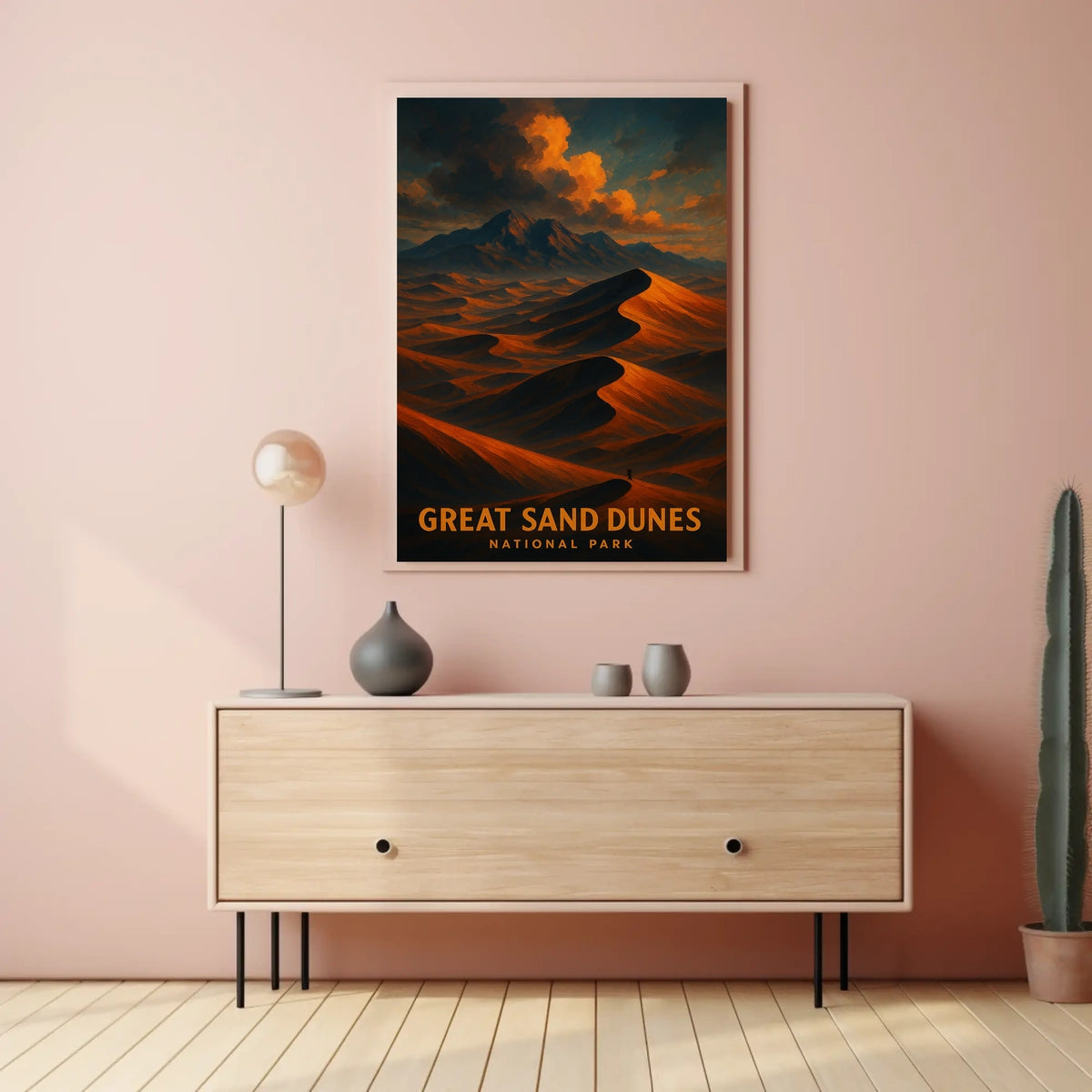Great Sand Dunes National Park Vintage Home Decor Poster