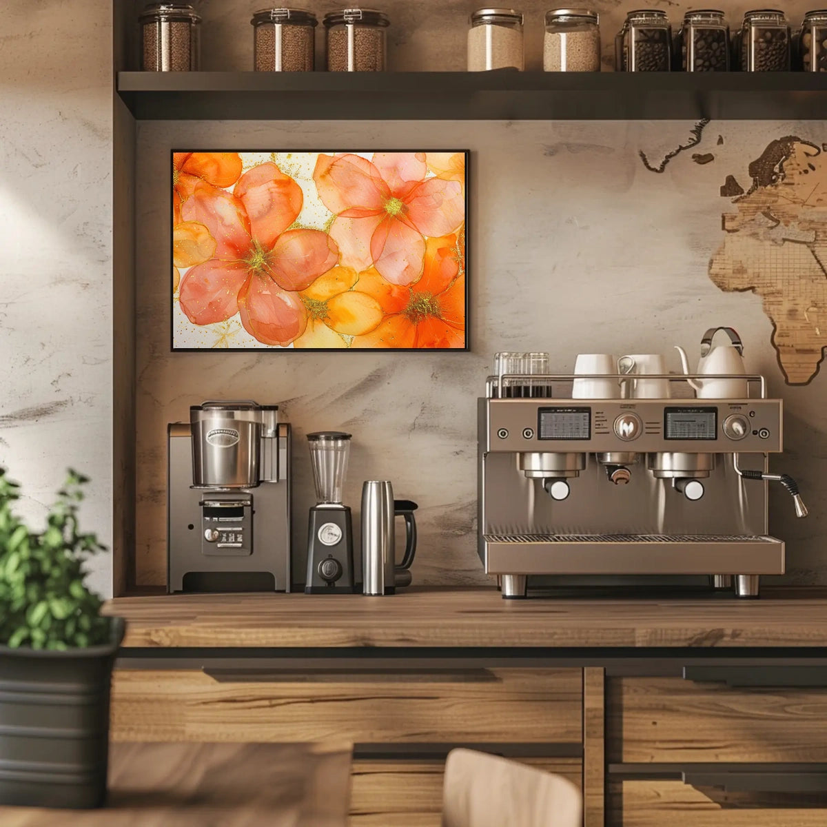 Vibrant Floral Art Poster