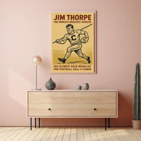 Celebrating Jim Thorpe Legendary Athlete Poster