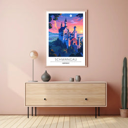 Neuschwanstein Castle Travel Poster