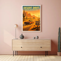 Desert Drift Route 66 Revival Poster