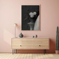 Classical Elegance with Decorative Column Artistic Poster PosterGoat
