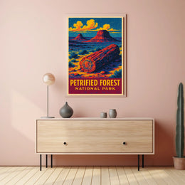 Petrified Forest Vintage Adventure Poster