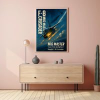 MiG MASTER Vought F-8 Crusader Poster