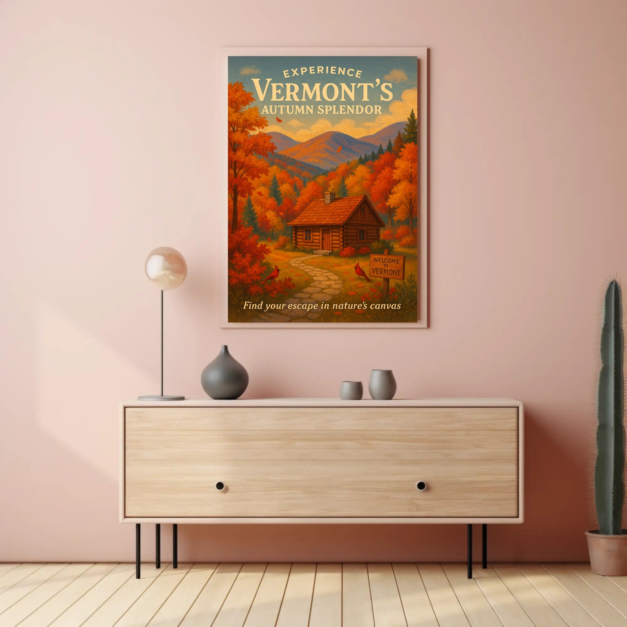 Vermont Autumn Splendor Wall Art Print