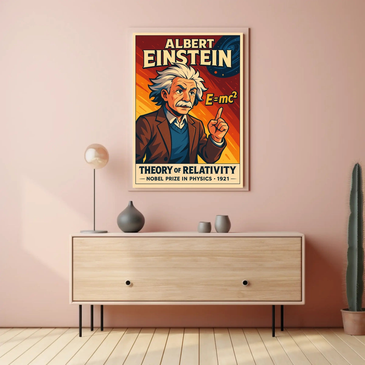 Einstein Relativity Vintage Science Decor Poster