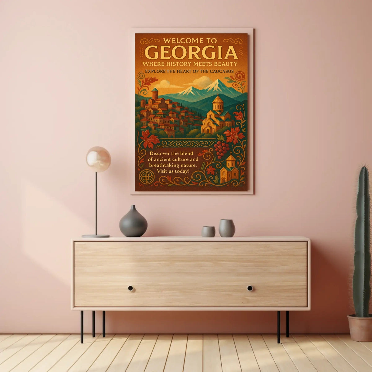 Welcome To Georgia Where History Meets Poster