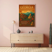 Welcome To Georgia Where History Meets Poster