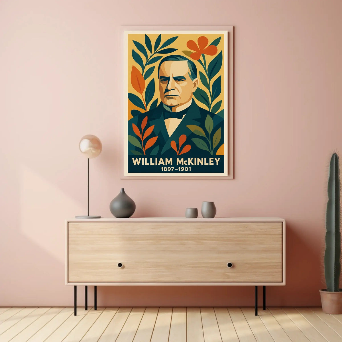 William McKinley Patriotic Vintage Modern Poster