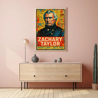 Zachary Taylor 12th President of the United States Street Art Mashup Poster