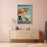 The Dunes Beaches South Shore Line Poster