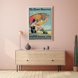 The Dunes Beaches South Shore Line Poster