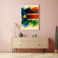 Vibrant Flag Art Poster