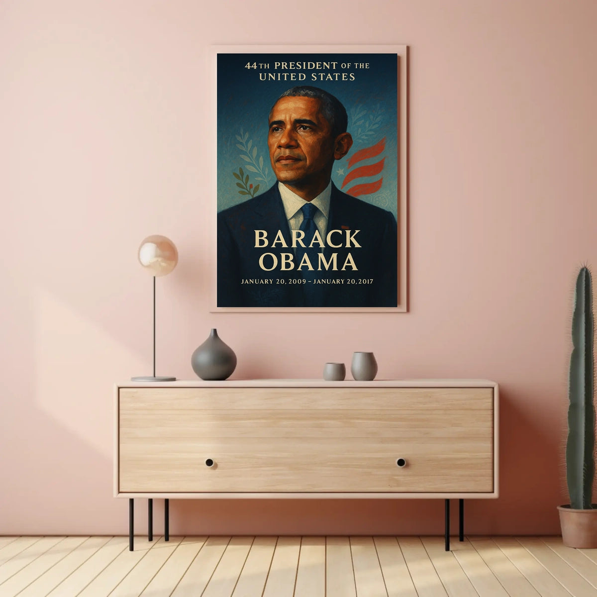 Barack Obama Classic Portrait Historical or Presidential Poster