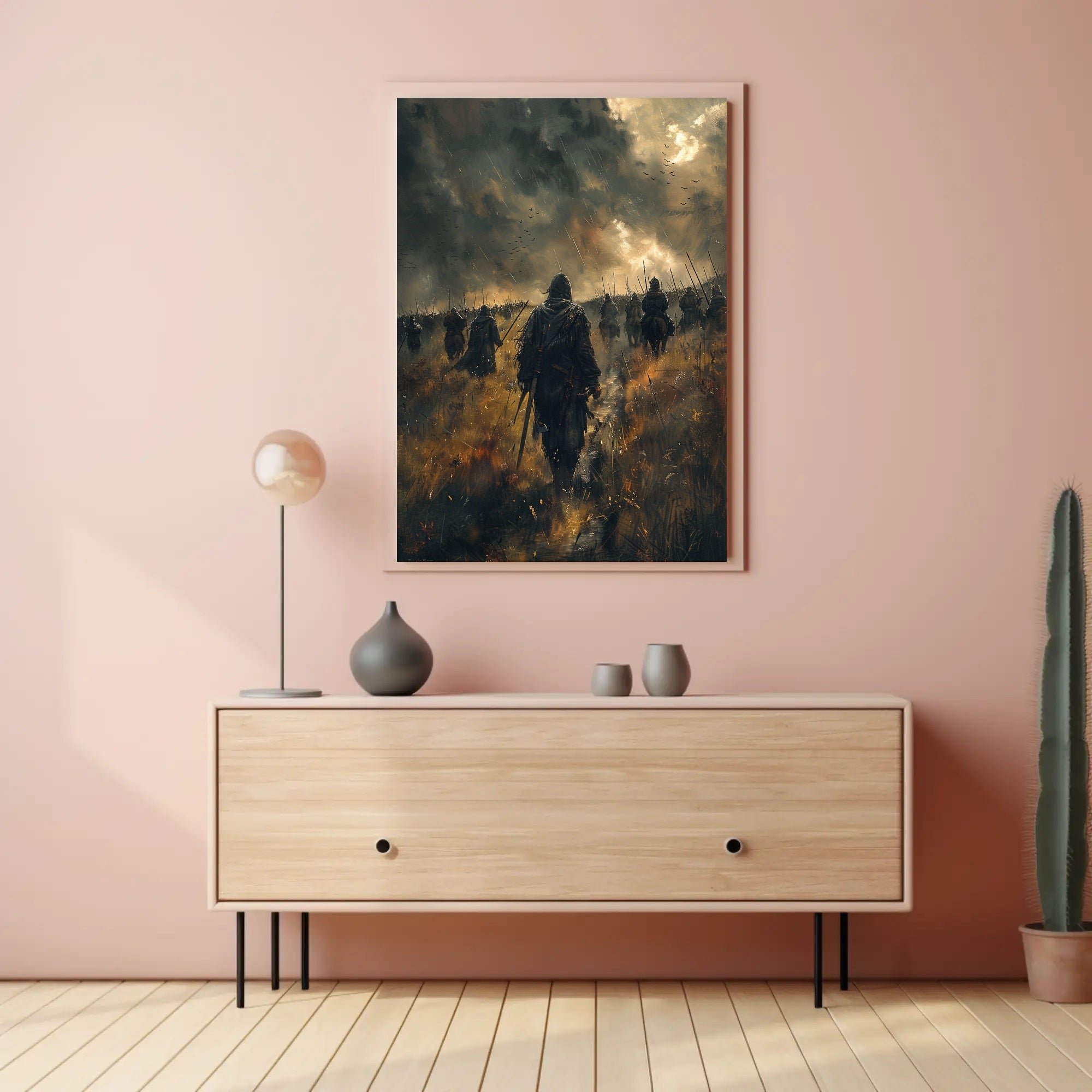 March Through the Storm Art Print Poster for Home Decor PosterGoat