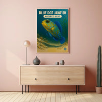 Blue Dot Jawfish NatureS Gems Poster