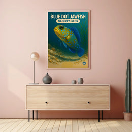 Blue Dot Jawfish NatureS Gems Poster