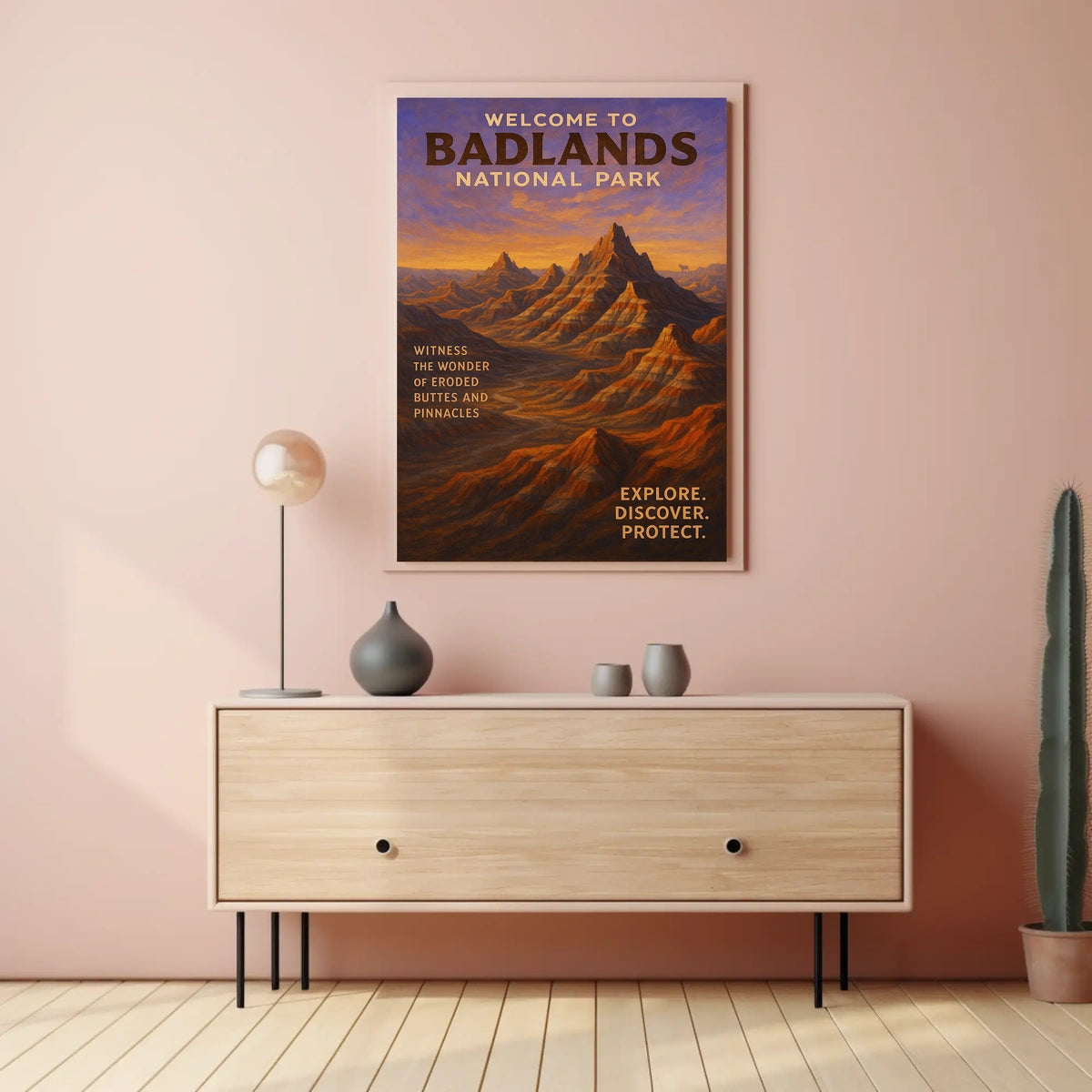 Welcome to Badlands National Park Poster